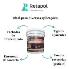 Impermeabilizante Pu A Base D'água Para Paredes Blocos 3,6 L Retaskin Retapol Foto mini 2