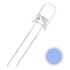 Kit 20 unidades led 5mm alto brilho ultravioleta Uv + resistor 12v Foto mini 3