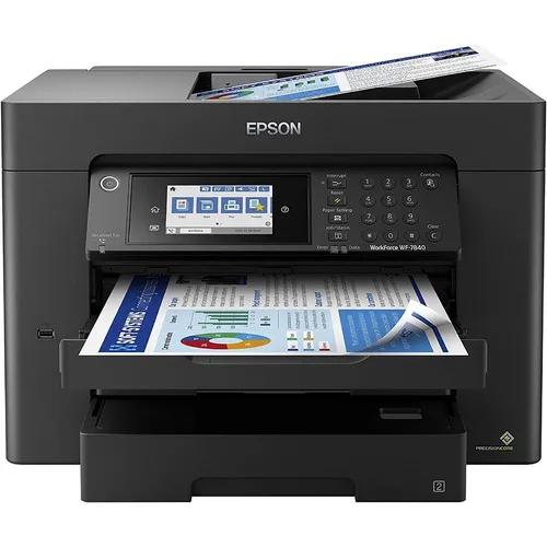 Impresora multifuncional Epson Wf-7840 jato de tinta preto Foto 1