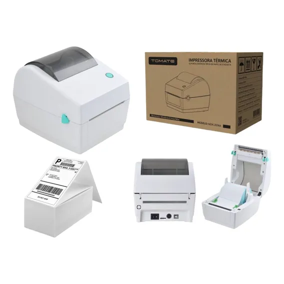 Impressora De Etiquetas Cod Barras 203dpi 110v/220v Cor Branco 110 220 Foto 1