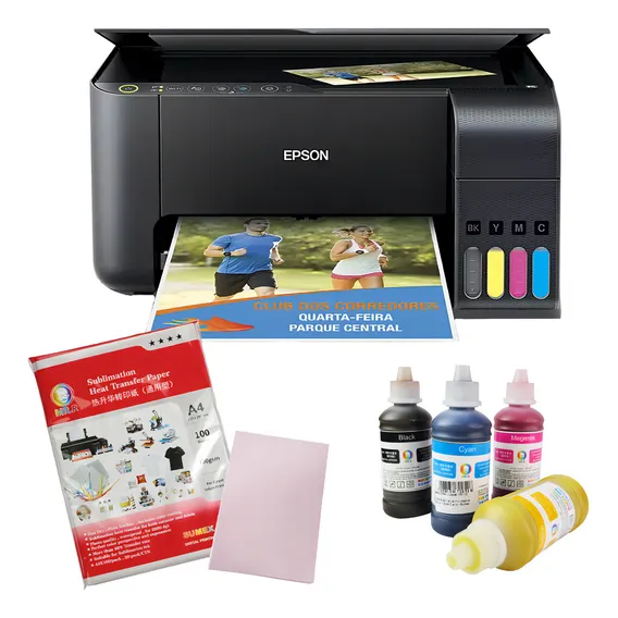 Impressora Epson L3250 Multifuncional Sublimatica 3x1 Kit Foto 1