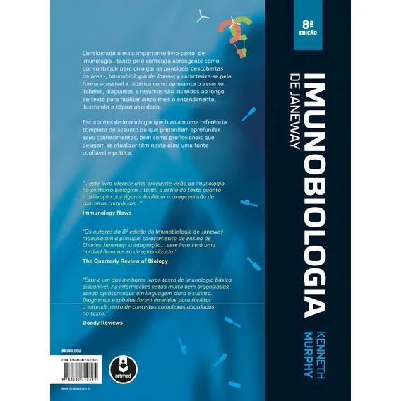 Imunobiologia De Janeway, De Murphy, Kenneth., Vol. 1. Editorial Artmed Editora, Capa Mole, 8ª Edição Em Português Foto 1
