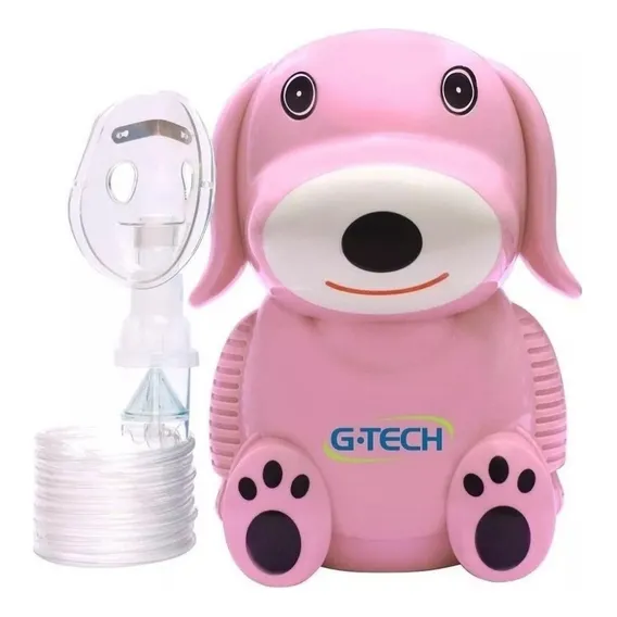 Inalador E Nebulizador Nebdog - G-tech Rosa Foto 1