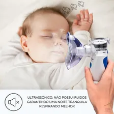 Inalador Infantil Portátil 2 Máscaras Nebulizador Silencioso Foto mini 2