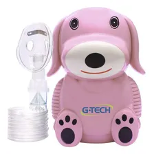 Inalador Nebulizador G-tech Nebdog Rosa Bivolt Foto mini 1