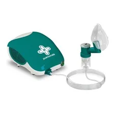Inalador Nebulizador Pneumatico Pulmomais + Cor Verde/branco 127v/220v Foto mini 1