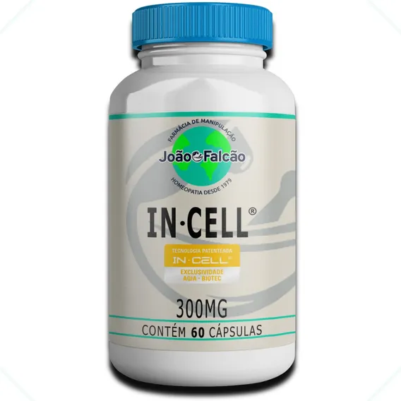 Incell® 300mg - Selo Autenticidade - 60 Cápsulas Sabor Sem Sabor Foto 1