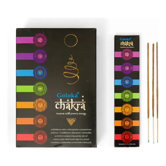 Incenso Goloka Ayurvedic Massala Chakra Foto 1