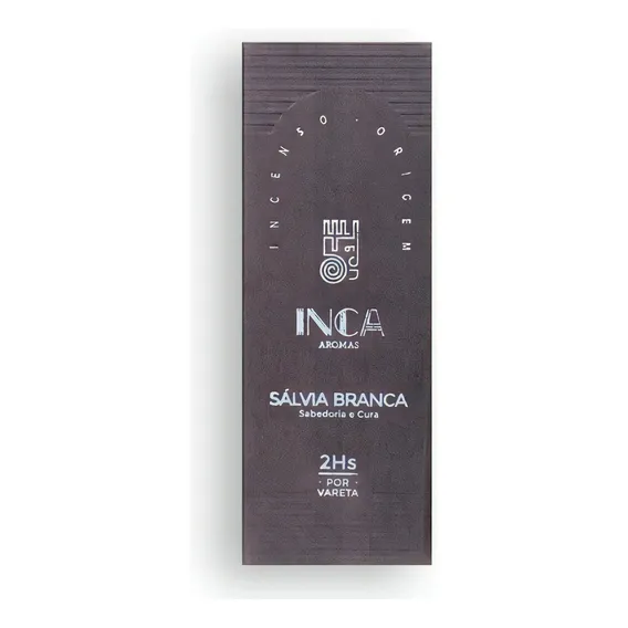 Incenso Inca Natural Salvia Branca - Especial - Caixa C/ 9 Varetas Foto 1