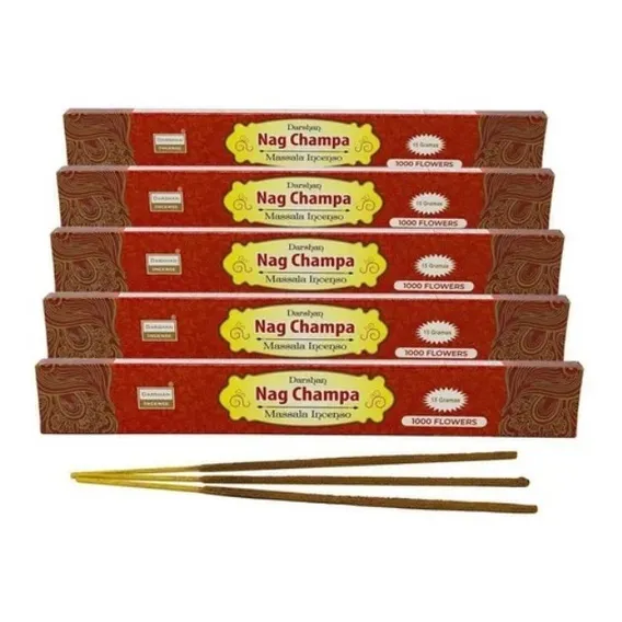 Incenso Indiano Darshan Massala Nag Champa Cinnamon - Canela Foto 1