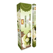 Incenso Indiano Longo Jardim Parimal Rosa Branca 10 Varetas Foto  mini 1