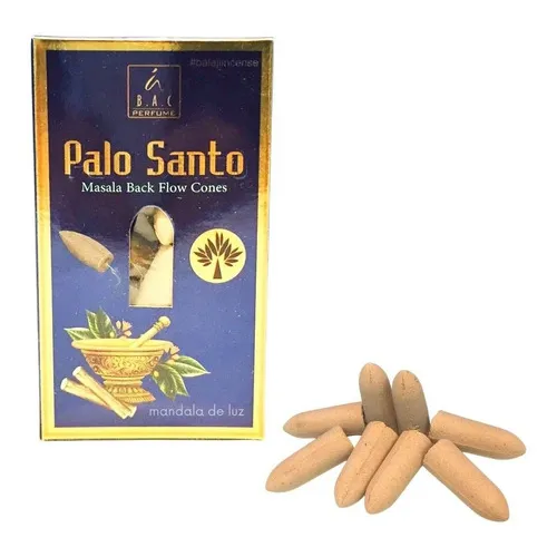 Incenso Massala Balaji Cascata Backflow Palo Santo 10 Cones Foto 1