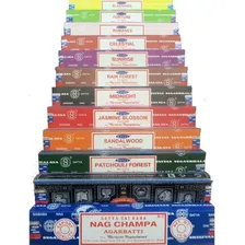 Incenso Nag Champa Satya Aromas Mistos 12un + 50g Palo Santo Foto mini 1