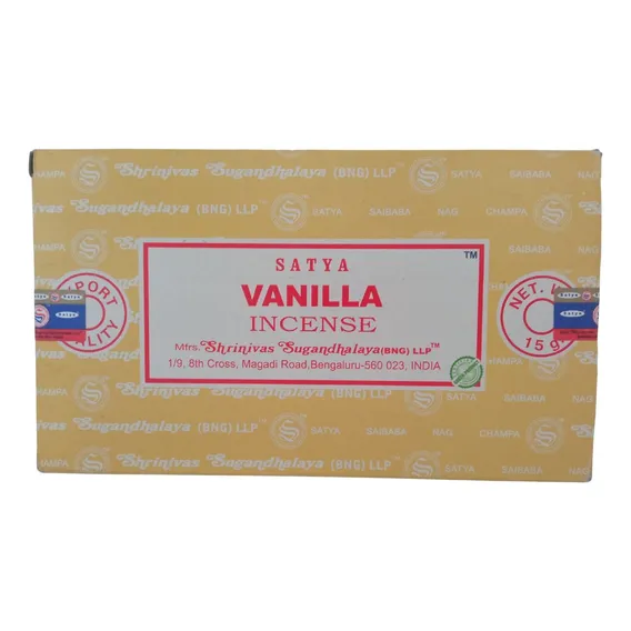 Incenso Satya Vanilla Baunilha Foto 1