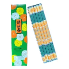 Incenso Senkô Budista Japonês Hossenko Maço 200 Bastonetes Fragrância Suave Cedro e Olíbano Foto  mini 1