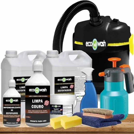 Incrivel Kit Lavagem A Seco De Estofados + Aspirador Foto 1