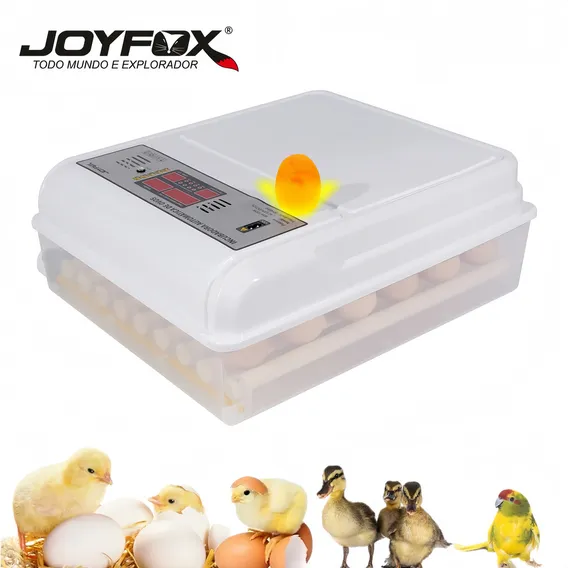 Incubadora para 64 ovos Joyfox Chocadeira Incubadora 23.5cm x 53.5cm x 46.5cm 220V 80W branco2 Foto 1
