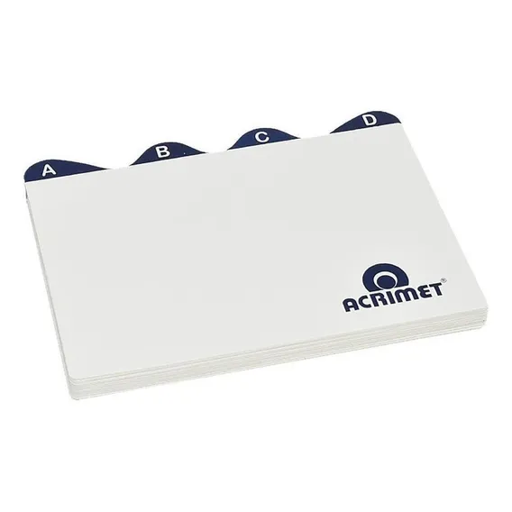 Indice P/ Fichario Mesa A-z 4x6 Organizador Fichas Acrimet Foto 1
