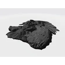 Índio Águia Lobo Quadro Arq. Stl Cnc Router Artcam,aspire3d Foto mini 3