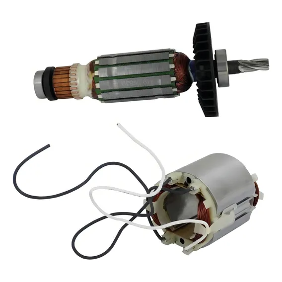 Induzido e Estator 110V Para Martelete Makita Hr2450 Foto 1