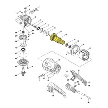Induzido Esmerilhadeira Sa7021 Ga9020 127v Makita 517791-1 Foto mini 2