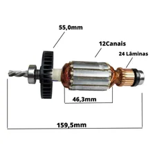 Induzido Para Furadeira Makita Hp1630 220v Foto mini 3