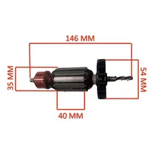 Induzido Rotor 127v Furadeira Gsb 550 Re Bosch 3601aa01d0 Foto mini 3