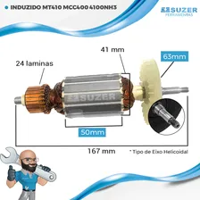 Induzido Rotor Suzer CompatÃvel Com Serra Mármore 4100nh3 Mt410 Mcc400 Mcc401 110v Foto mini 2