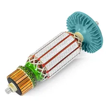 Induzido Rotor Suzer CompatÃvel Com Serra Mármore Gdc1440 Gdc14-40 Gdc12-34D 1548 E48 110v Com Resina Foto mini 1