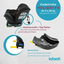 Infanti Holiday cadeirinha auto cor preto Foto mini 3