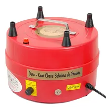 Inflador Compressor Bomba BalÔes Bexigas 4 Bicos Ouro 220V Foto mini 1