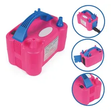 Inflador Elétrico 2 Bicos Balão Bexiga Compressor Voltagem Foto mini  2