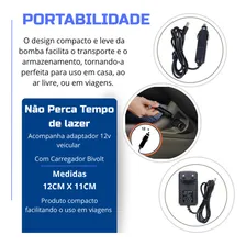 Inflador Elétrico Bomba Encher Colchão Boia Piscina Bola Com Bicos 127/220V Marca Universe Varyout Foto mini  3