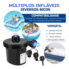 Inflador Elétrico Bomba Encher Colchão Boia Piscina Bola Com Bicos 127/220V Marca Universe Varyout Foto mini 4