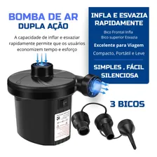 Inflador Elétrico Bomba Encher Colchão Boia Piscina Bola Com Bicos 127/220V Marca Universe Varyout Foto mini  2