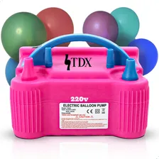 Inflador Enchedor De BalÔes Maquina De Enche Bomba 2 Bicos Inflador BalÔes Bomba Para Encher Balão Maquina De Encher Balao Compressor De Balão Marca Tdx Voltagem 220v Foto mini 1