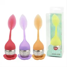 Infusor Cha Folha Silicone Inox - Clink Foto mini 1
