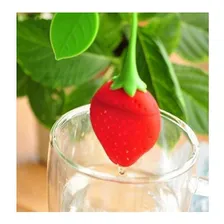 Infusor De Chá Filtro Coador De Silicone Morango Cozinha Foto mini 4