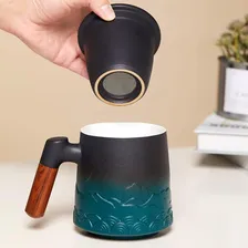 INFUSOR DE CHÁ PRIMAVERA ETERNA STORE xícara infusora de chá xícara preta Foto mini  3
