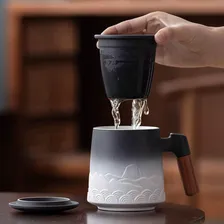 INFUSOR DE CHÁ PRIMAVERA ETERNA STORE xícara infusora de chá xícara preta Foto mini 4