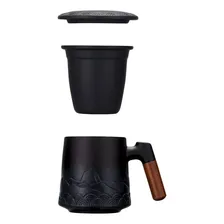 INFUSOR DE CHÁ PRIMAVERA ETERNA STORE xícara infusora de chá xícara preta Foto  mini 1