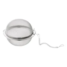 Infusor Inox Para Chá Mini Peneira Coador Ervas Individual Foto mini 1