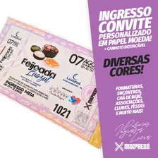 Ingresso Convite Personalizado Color Festa Evento . 100 Foto mini 1