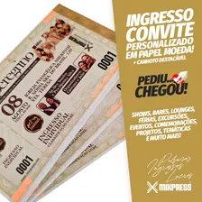 Ingresso Convite Personalizado Color Festa Evento . 500 Foto mini 1