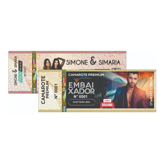 Ingressos Personalizados Para Festas - Kit 1.000 Foto 1