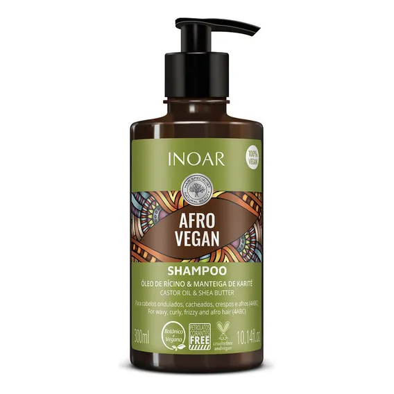 Inoar Afro Vegan Shampoo 300ml Foto 1