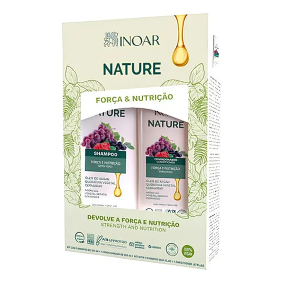 Inoar Kit Nature Shampoo E Condicionador Nutrição Foto 1