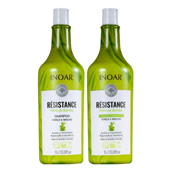 Inoar Resistance Bambu Kit Shampoo + Condicionador 1l Foto 1