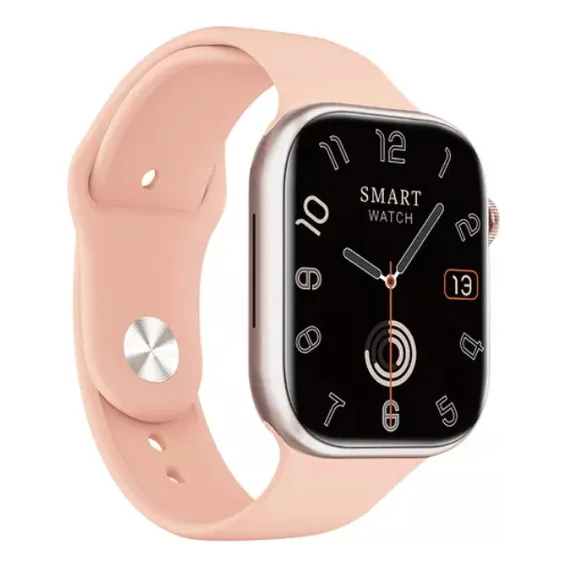 Inova Relógio Inteligente Pulseira Digital 2,01 Polegadas Caixa Rosa Pulseira Rosa Bisel Rosa Desenho Da Pulseira Milanese Foto 1