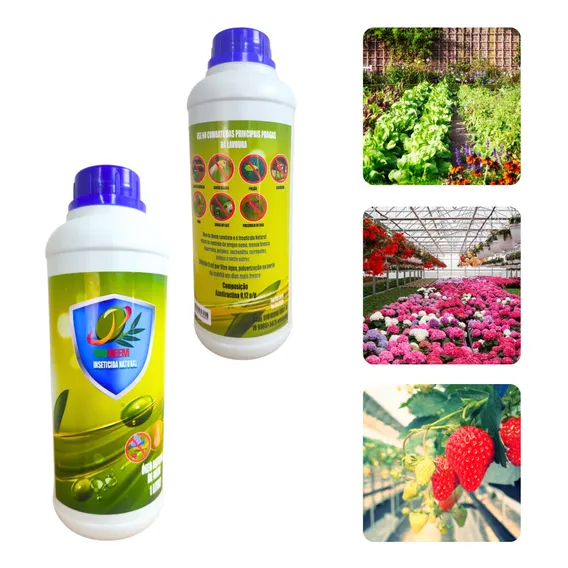 Insecticida natural Bio Neem refil líquido 1 litro Foto 1